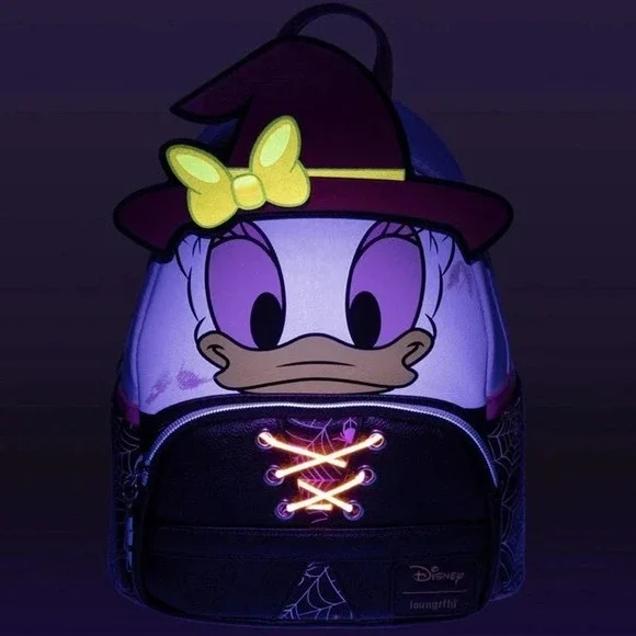 Loungefly EE Exclusive Daisy Duck Halloween Witch Backpack - Picture 2 of 6